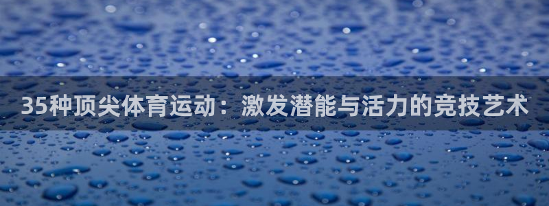919体育直播最新更新：35种顶尖体育运动：激发潜能与活力的竞技艺术