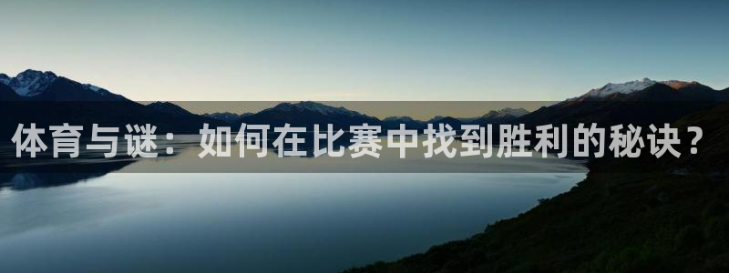 919体育直播间：体育与谜：如何在比赛中找到胜利的秘诀？